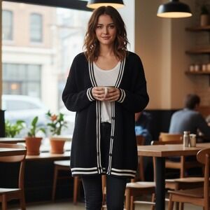 American Eagle Outfitters Sweater Womens XL V-Neck‎ Cardigan Button Knit Preppy